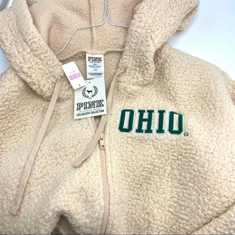 VS Pink Ohio Sherpa Hoodie! - L